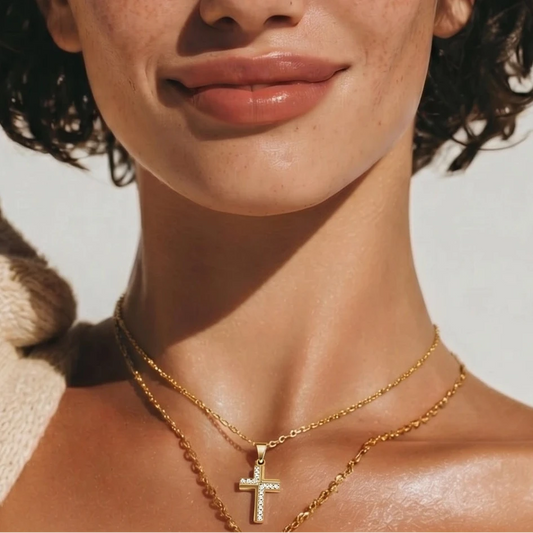 Collier Croix Lumina - Acier inoxydable